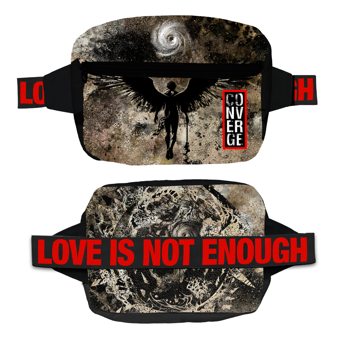Love Is Not Enough Crossbody Bag (Black)