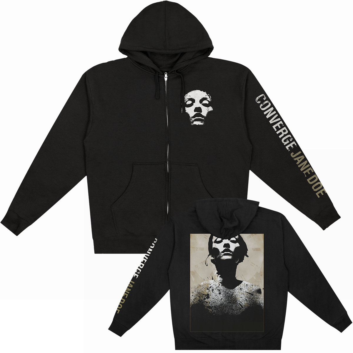 Jane Doe Classic Zip-Up Hoodie (Black)
