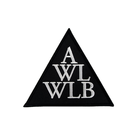 All We Love We Leave Behind Embroidered Patch (Black)