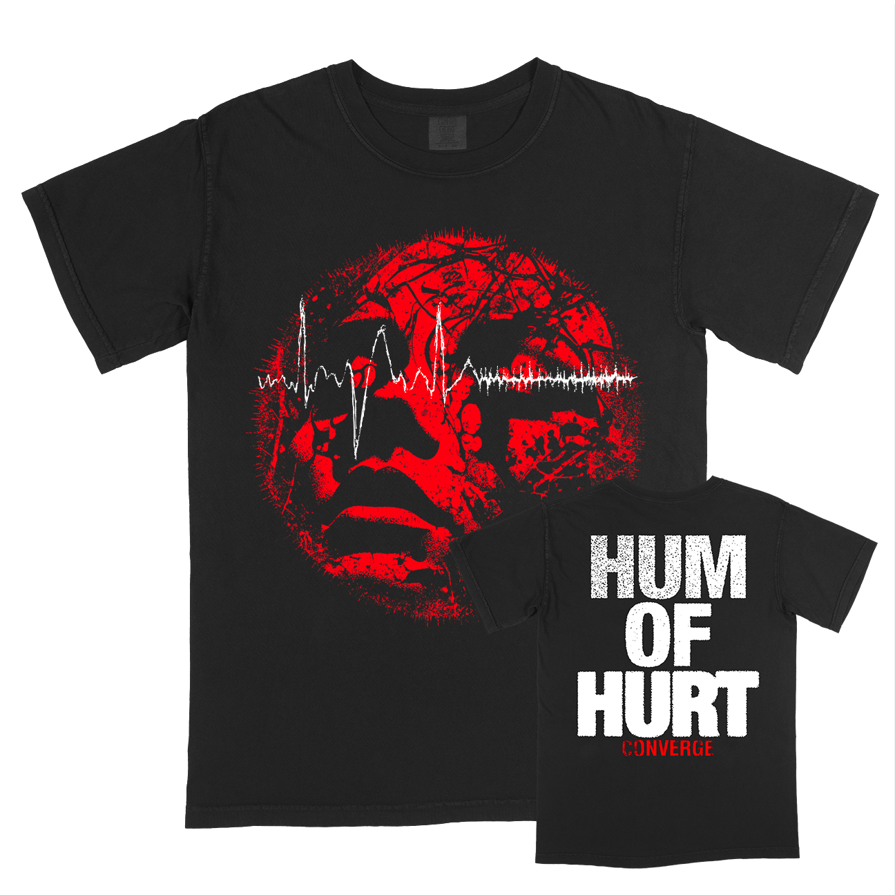 Facewaves Red T-Shirt (Black)